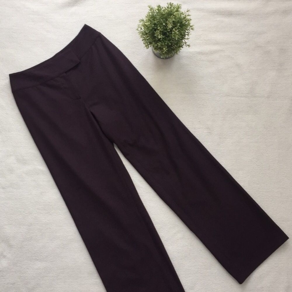 St John Collection Burgundy Trouser Size 2